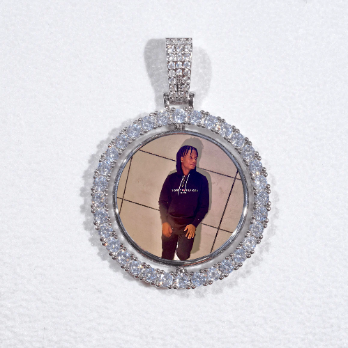 3D Spinning 2-Faced Custom Picture Pendant