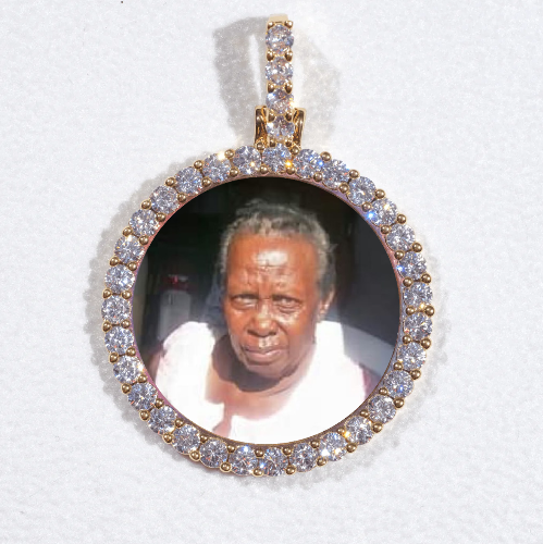 3D CIRCLE CUSTOM PICTURE PENDANT SMALL SIZE