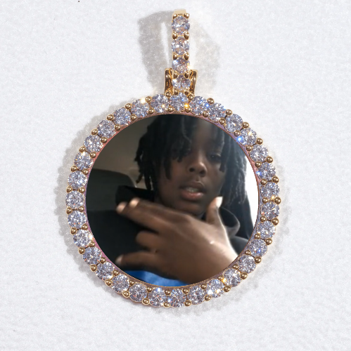 3D CIRCLE CUSTOM PICTURE PENDANT SMALL SIZE