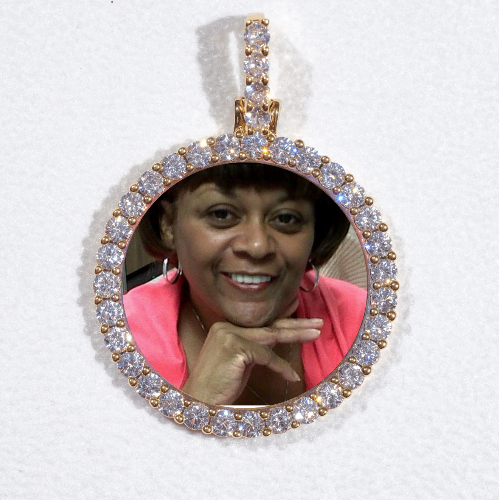 3D CIRCLE CUSTOM PICTURE PENDANT SMALL SIZE