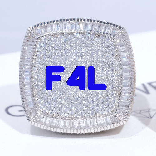 CUSTOM LETTER 3D ICED RING