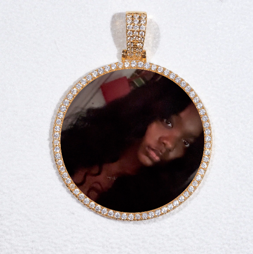 MEDIUM 3D CIRCLE CUSTOM PICTURE PENDANT