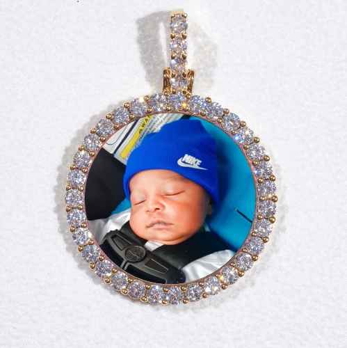 3D CIRCLE CUSTOM PICTURE PENDANT SMALL SIZE
