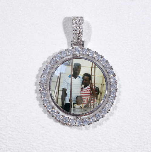 3D Spinning 2-Faced Custom Picture Pendant