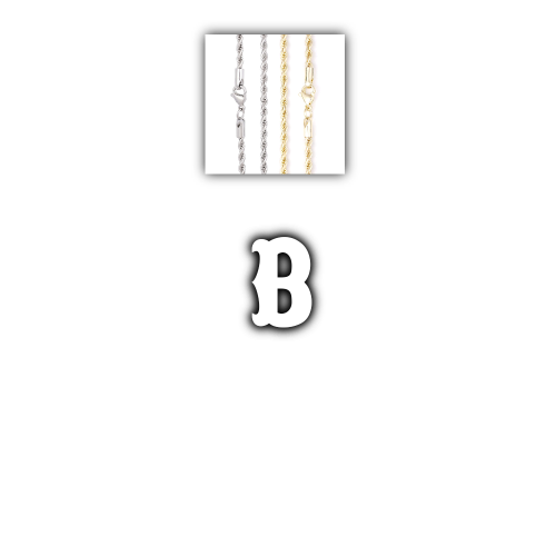 Custom Letters Freibeuter Font Necklace