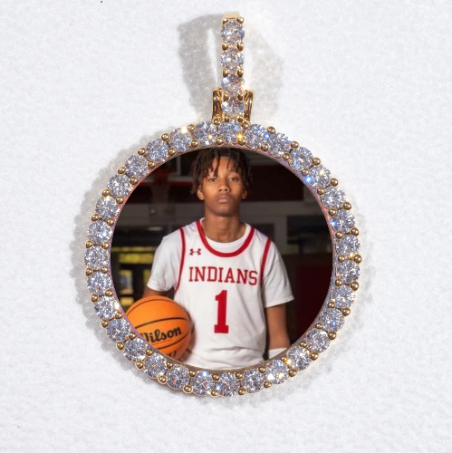 3D CIRCLE CUSTOM PICTURE PENDANT SMALL SIZE