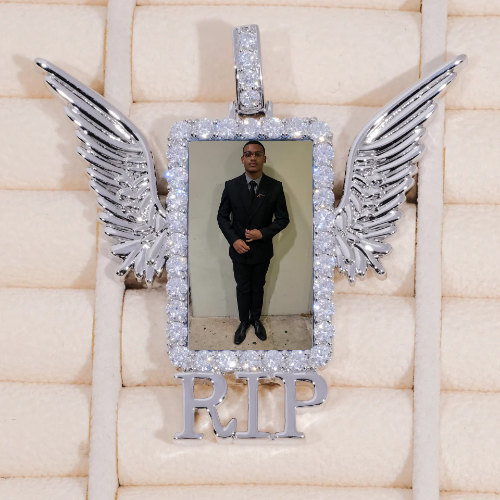 RIP WING 3D CUSTOM PICTURE PENDANT