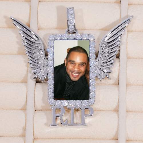 RIP WING 3D CUSTOM PICTURE PENDANT