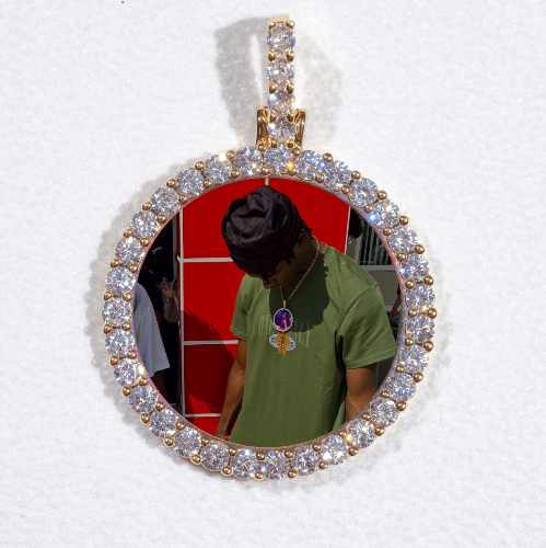 3D CIRCLE CUSTOM PICTURE PENDANT SMALL SIZE