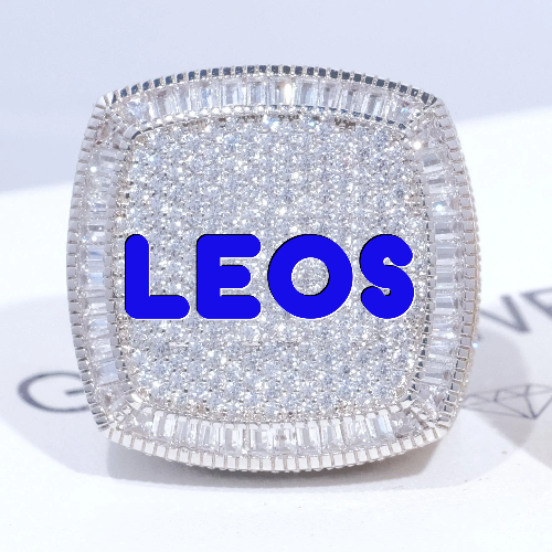 CUSTOM LETTER 3D ICED RING