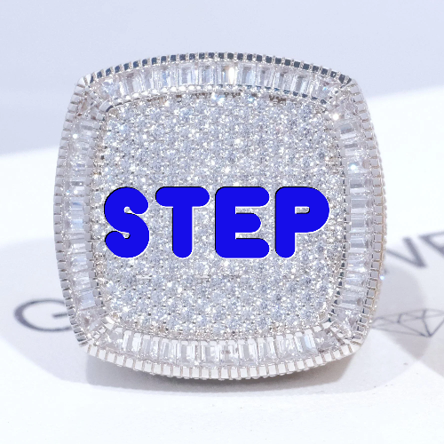 CUSTOM LETTER 3D ICED RING