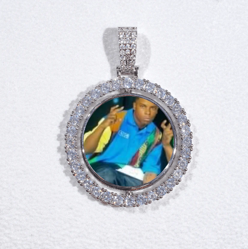3D Spinning 2-Faced Custom Picture Pendant