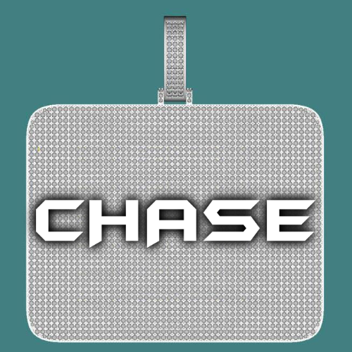 CUSTOM LETTER NECKLACE 3D BIG SQUARE