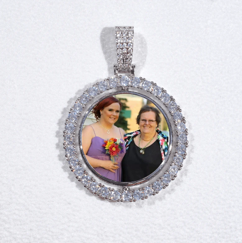 3D Spinning 2-Faced Custom Picture Pendant
