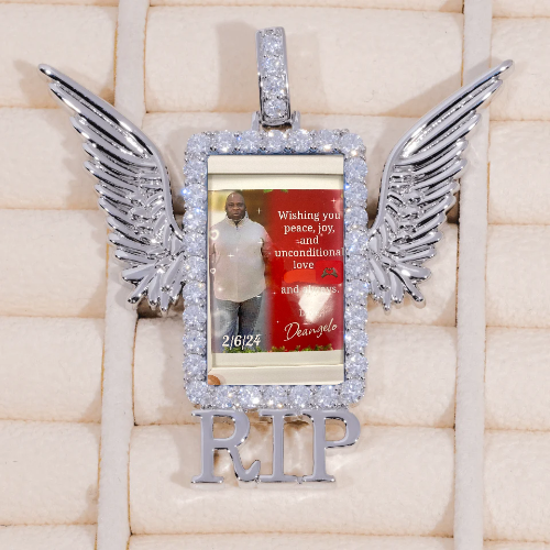 RIP WING 3D CUSTOM PICTURE PENDANT