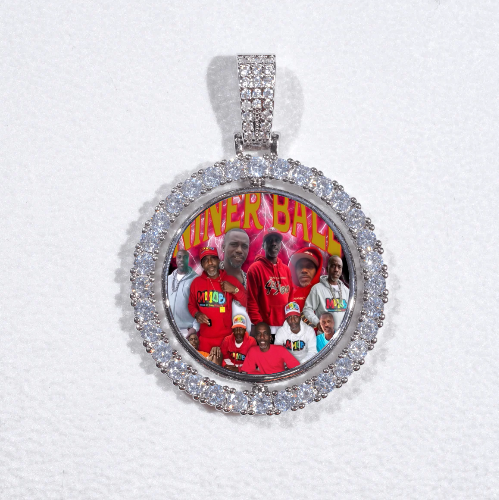 3D Spinning 2-Faced Custom Picture Pendant