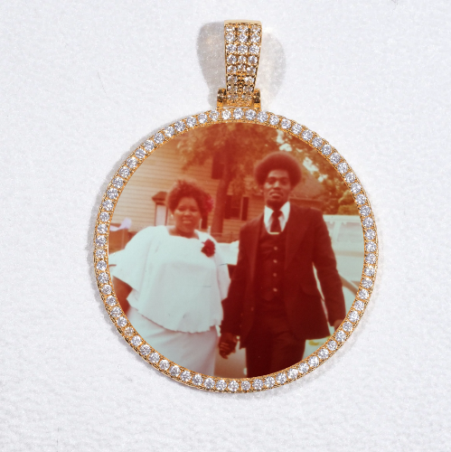 MEDIUM 3D CIRCLE CUSTOM PICTURE PENDANT