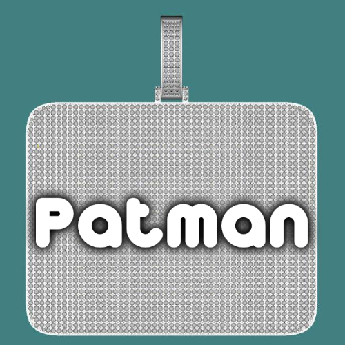 CUSTOM LETTER NECKLACE 3D BIG SQUARE