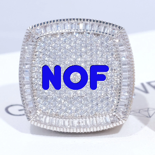 CUSTOM LETTER 3D ICED RING