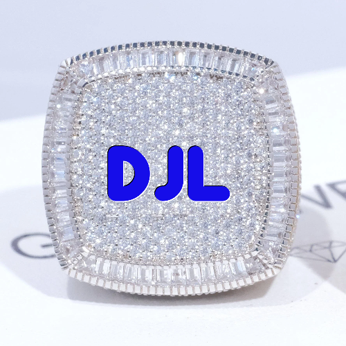 CUSTOM LETTER 3D ICED RING