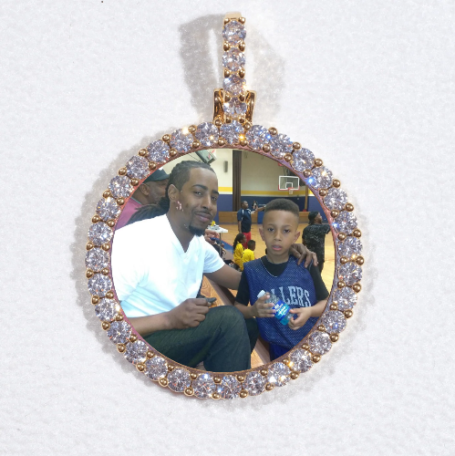 3D CIRCLE CUSTOM PICTURE PENDANT SMALL SIZE