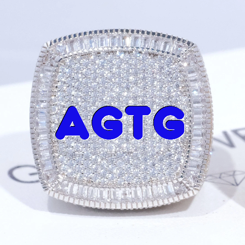 CUSTOM LETTER 3D ICED RING