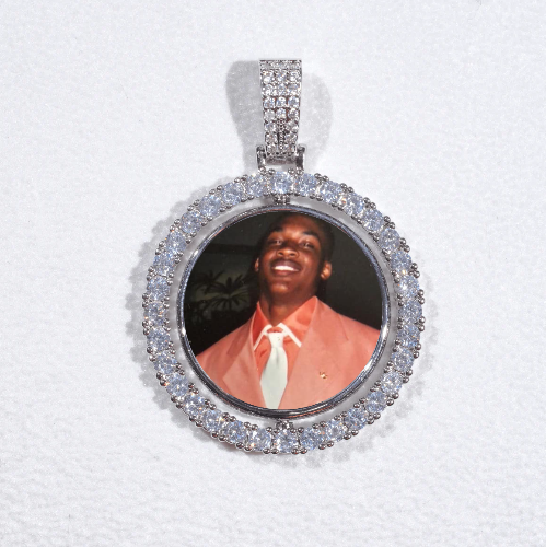3D Spinning 2-Faced Custom Picture Pendant