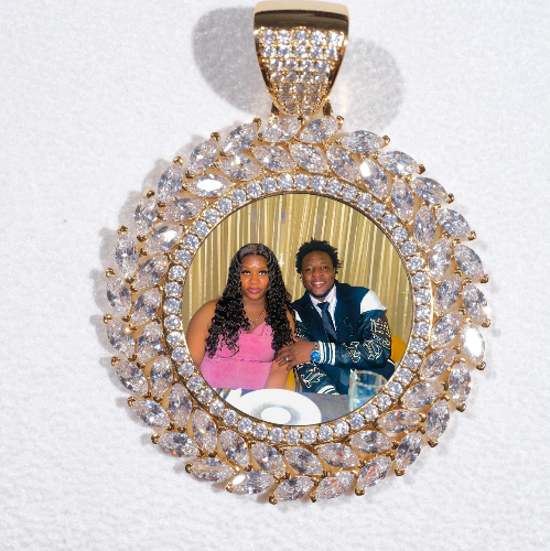 Large 3D Wheat Ear Custom Picture Pendant