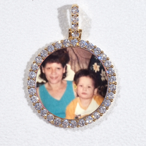 3D CIRCLE CUSTOM PICTURE PENDANT SMALL SIZE