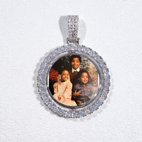 3D Spinning 2-Faced Custom Picture Pendant