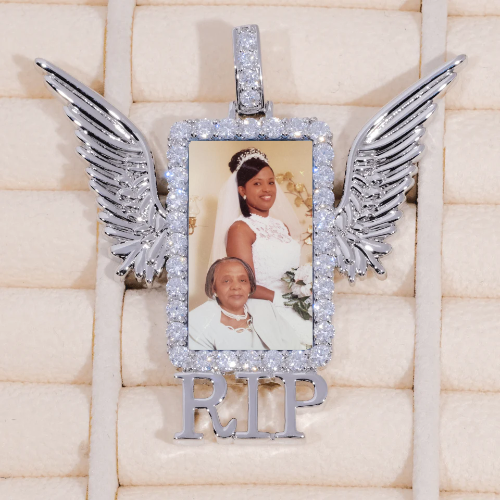 RIP WING 3D CUSTOM PICTURE PENDANT