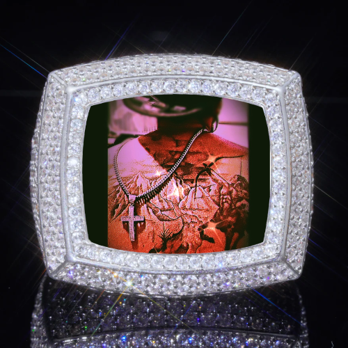 3D CUSTOM PICTURE ICED RING