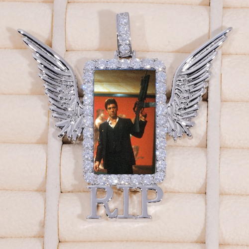 RIP WING 3D CUSTOM PICTURE PENDANT