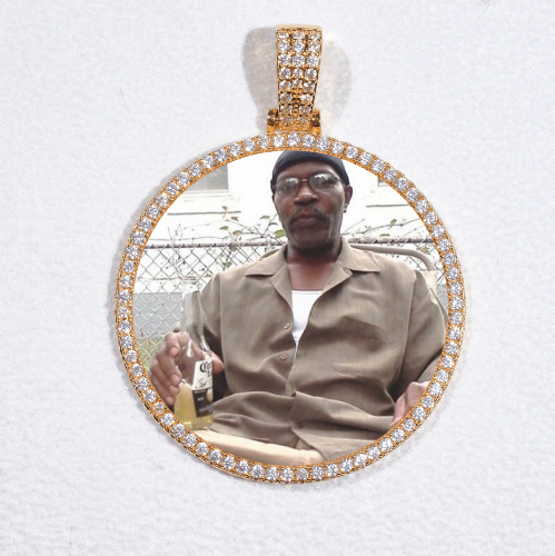 MEDIUM 3D CIRCLE CUSTOM PICTURE PENDANT