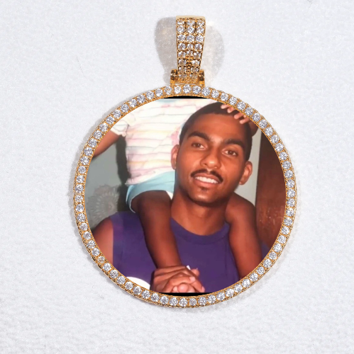 MEDIUM 3D CIRCLE CUSTOM PICTURE PENDANT