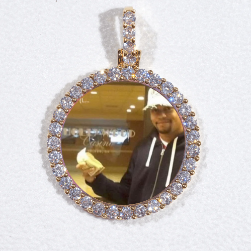 3D CIRCLE CUSTOM PICTURE PENDANT SMALL SIZE