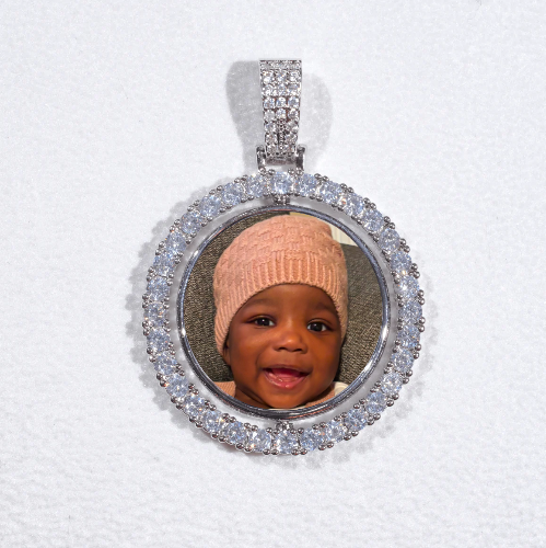 3D Spinning 2-Faced Custom Picture Pendant