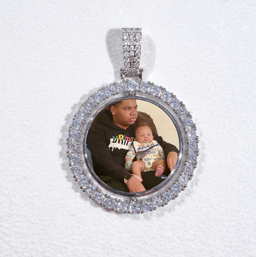 3D Spinning 2-Faced Custom Picture Pendant
