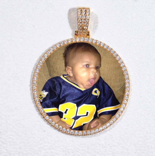 MEDIUM 3D CIRCLE CUSTOM PICTURE PENDANT