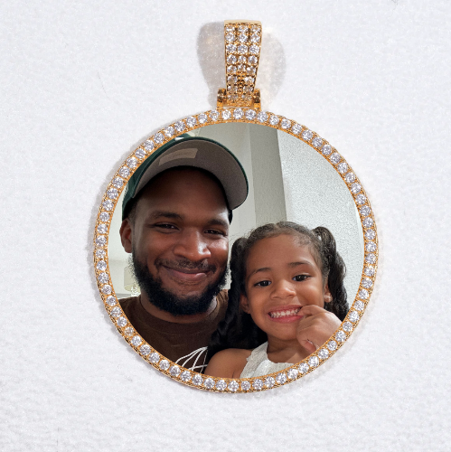 MEDIUM 3D CIRCLE CUSTOM PICTURE PENDANT