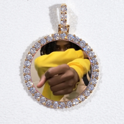3D CIRCLE CUSTOM PICTURE PENDANT SMALL SIZE