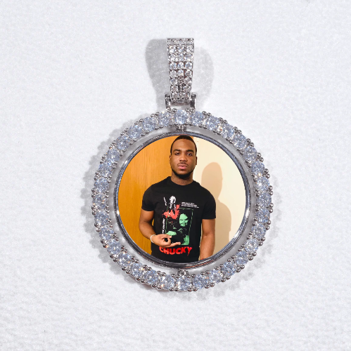 3D Spinning 2-Faced Custom Picture Pendant