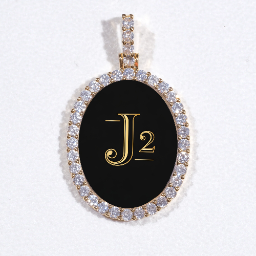 3D Oval Custom Picture Pendant