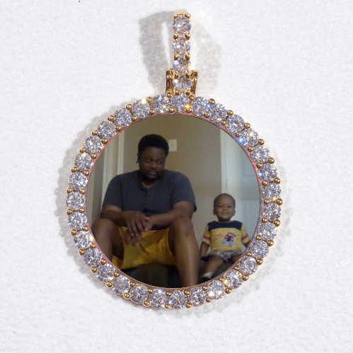3D CIRCLE CUSTOM PICTURE PENDANT SMALL SIZE