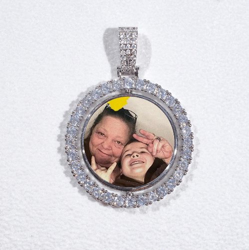 3D Spinning 2-Faced Custom Picture Pendant
