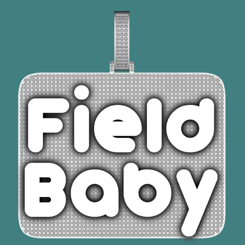 CUSTOM LETTER NECKLACE 3D BIG SQUARE