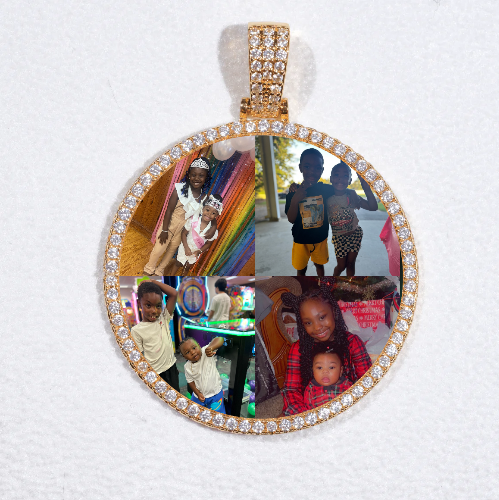 MEDIUM 3D CIRCLE CUSTOM PICTURE PENDANT