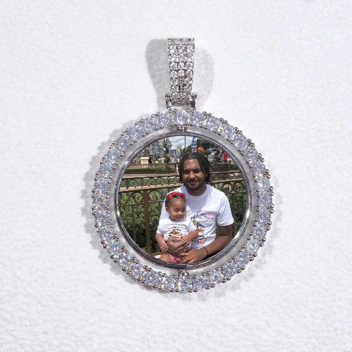 3D Spinning 2-Faced Custom Picture Pendant