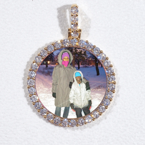 3D CIRCLE CUSTOM PICTURE PENDANT SMALL SIZE