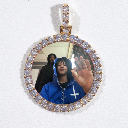 3D CIRCLE CUSTOM PICTURE PENDANT SMALL SIZE